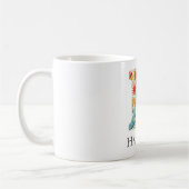 Elegant Floral Nature Letter H Personalisierter Na Kaffeetasse (Links)