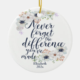 Elegant floral nie vergessen den Unterschied Keramik Ornament