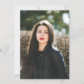 Elegant Floral Nursing Graduation Invitation | Red Einladung (Rückseite)