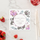 Elegant Floral Paper Napkin Serviette (Beispiel)