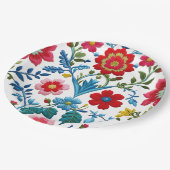 Elegant Floral Pappteller (Schrägansicht)