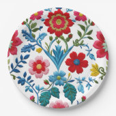 Elegant Floral Pappteller (Vorderseite)