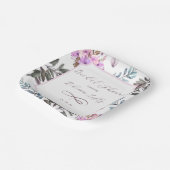 Elegant Floral Pappteller (Gewinkelt)