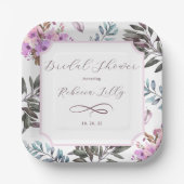 Elegant Floral Pappteller (Vorderseite)