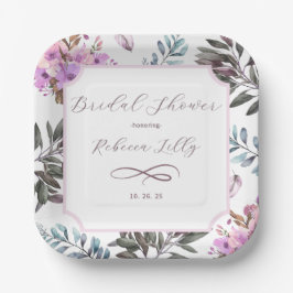 Elegant Floral Pappteller