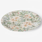 elegant floral pappteller (Schrägansicht)