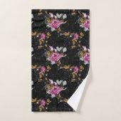 Elegant floral pattern bath towel set (Handtuch)