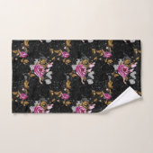 Elegant floral pattern bath towel set (Handtuch)