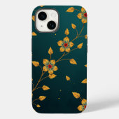 Elegant Floral Pattern Case-Mate iPhone Hülle (Rückseite)
