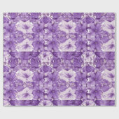 Elegant floral pattern in purple tones geschenkpapier (Flach)