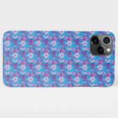 Elegant floral pattern in purple tones iPhone hülle (Rückseite (Horizontal))