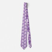 Elegant floral pattern in purple tones krawatte (Vorderseite)