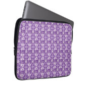Elegant floral pattern in purple tones laptopschutzhülle (Vorne Rechts)
