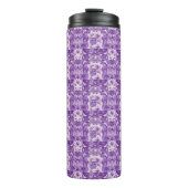 Elegant floral pattern in purple tones thermosbecher (Vorderseite)