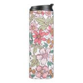 Elegant floral pattern in small hand draw flower.  thermosbecher (Nach links gedreht)