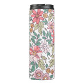 Elegant floral pattern in small hand draw flower.  thermosbecher (Rückseite)