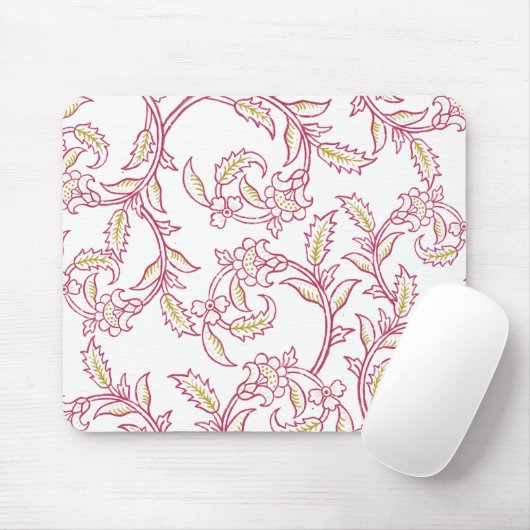 Elegant Floral Pattern Mouse Pad – Aesthetic Works Mousepad (Mit Mouse)