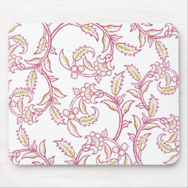 Elegant Floral Pattern Mouse Pad – Aesthetic Works Mousepad