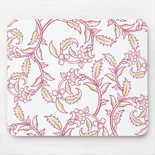 Elegant Floral Pattern Mouse Pad – Aesthetic Works Mousepad (Vorne)