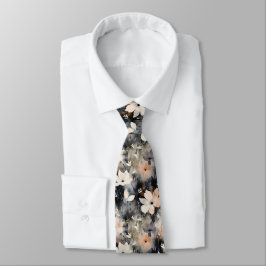 Elegant Floral Pattern Trendy Botanical Krawatte