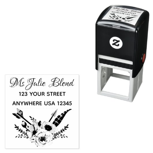 Elegant Floral Permastempel (Beispiel)