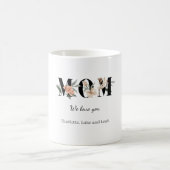 Elegant Floral Personalized Mom Mug Gift Kaffeetasse (Mittel)