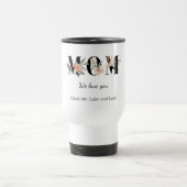 Elegant Floral Personalized Mom Travel Coffee Mug Reisebecher (Mittel)