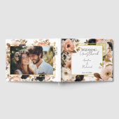Elegant Floral Personalized Wedding Guestbook Gästebuch (Voll)