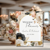 Elegant Floral Personalized Wedding Planner Planer