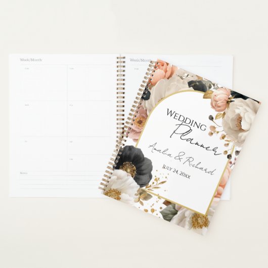 Elegant Floral Personalized Wedding Planner Planer (Anzeige)