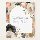 Elegant Floral Personalized Wedding Planner Planer (Rückseite)