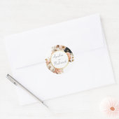 Elegant Floral Personalized Wedding Sticker (Umschlag)