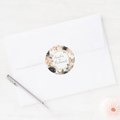 Elegant Floral Personalized Wedding Sticker (Umschlag)