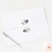 Elegant Floral Personalized Wedding Sticker (Umschlag)