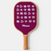 elegant floral pickleball schläger (Vorderseite)