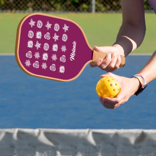 elegant floral pickleball schläger (InSitu)