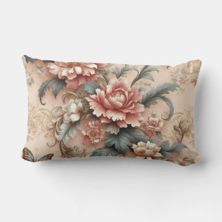 Elegant Floral Pillow Lendenkissen
