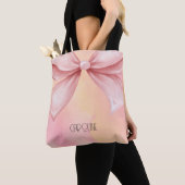 Elegant Floral Pink Bow Boho Niedlich Tasche (Von Nahem)