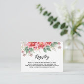 Elegant Floral Pink Bridal Shower Begleitkarte (Stehend Vorderseite)