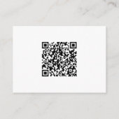 Elegant Floral Pink Bridal Shower Begleitkarte (Rückseite)