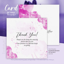 Elegant Floral Pink Vielen Dank