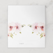 Elegant Floral Place Card Platzkarte (Außenseite Aufgefaltet)