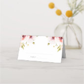 Elegant Floral Place Card Platzkarte (Vorderseite)