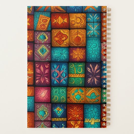 Elegant Floral Planer (Rückseite)