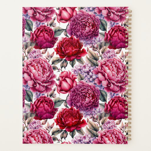 Elegant Floral Planer (Rückseite)