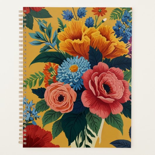 Elegant Floral Planer (Vorderseite)