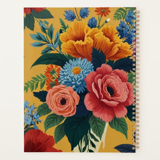 Elegant Floral Planer (Rückseite)