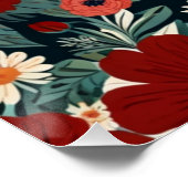 Elegant Floral Poster (Ecke)