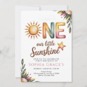 Elegant Floral Princess Invitation Einladung (Vorderseite)