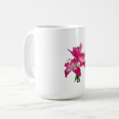 Elegant Floral Print Ceramic Mug Kaffeetasse (Vorderseite Links)